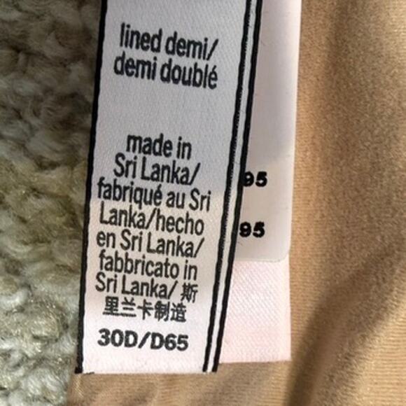 Body by Victoria 30D lined demi underwire convertible strap bra BC3 3199 - Picture 3 of 11